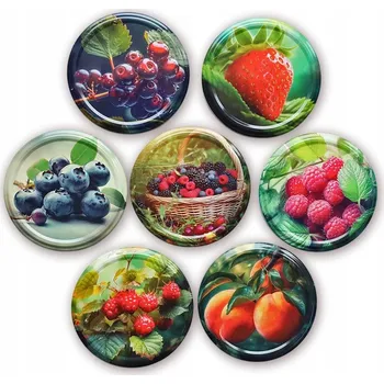 Obraz Šroubovací Víčka na sklenice, na zavařeniny, velikost 82 mm.