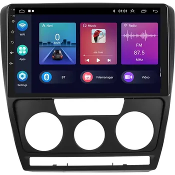 Autorádio Autorádio 10,1" LCD A3196 Android 13 s rámečkem A7783 pro Škoda Octavia 2004-2014 black