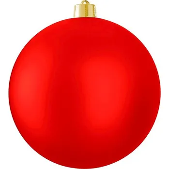 Vánoční dekorace LAALU Vánoční ozdoby - koule, červená matná, průměr 20 cm