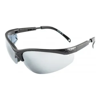 Sluneční brýle Brýle ochranné MASTERTOOL SPORTLINE SILVER MIRROR proti poškrábání ANTI-SCRATCH, nastavitelná délka pantu 82-0003