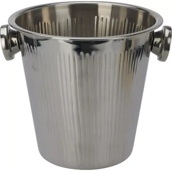 Chladič na víno Chladicí nádoba na sekt, nerezová ocel, rýhovaná, výška: 210 mm, délka: 240 mm, šířka: 210 mm
