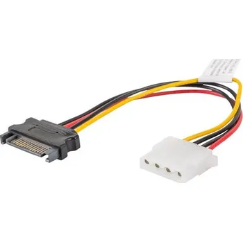 Mechanika LANBERG Molex (F) na SATA (M) kabel 15cm