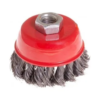 Drátěný kartáč Kartáč kotoučový MASTERTOOL drátěný čelní - pletený drát Ø 75 mm М14 19-7007