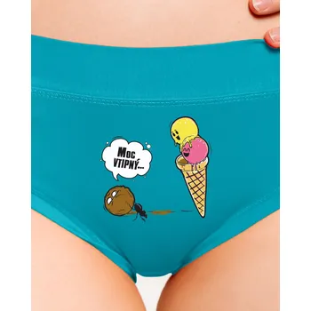 Souprava dámského spodního prádla Bastard Moc vtipný dámské kalhotky Turquoise