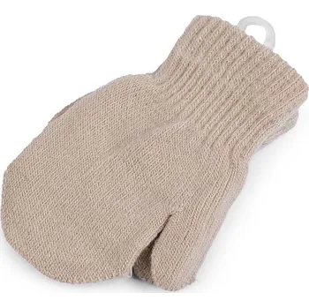 Rukavice Dětské pletené rukavice palčáky - 2 béžová světlá