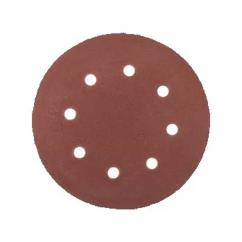 Brusný papír Výsek brusný suchý zip MASTERTOOL 180 mm P80 8 otvorů 5 ks 08-1808-H