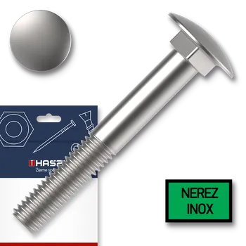 Šroub Šroub vratový M10x40 nerez A2-70 DIN603 sáček-5ks