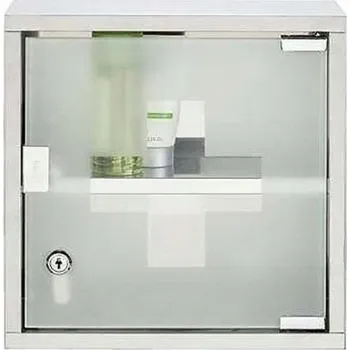 Lékárnička Lékárnička kovová, 300x300x120mm, stříbrná (bez výbavy)