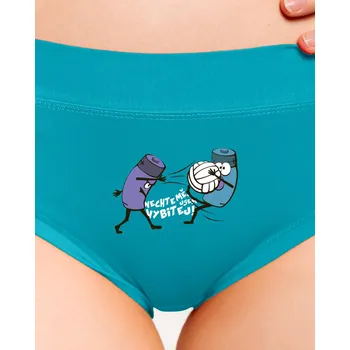 Souprava dámského spodního prádla Bastard Vybitej dámské kalhotky Turquoise