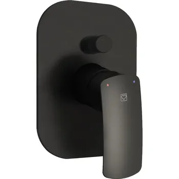 Vodovodní baterie Herz Elite 12247B - baterie podomítková černá Design: černá, #UH12247B: Baterie podomítková vanová černá, Elite 12247B