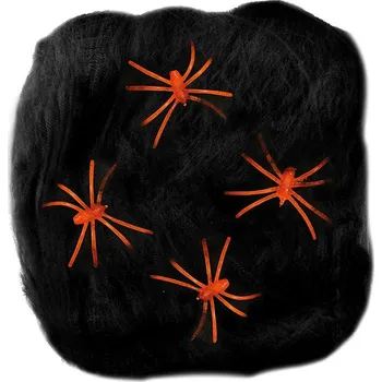 Vánoční dekorace LUMA pavučina černá, 60 g