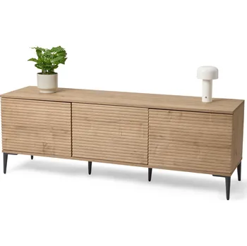 Koupelnový nábytek 702735 - Tchibo - Nízká skříňka »Reet« v lamelovém vzhledu - barva: hnědá