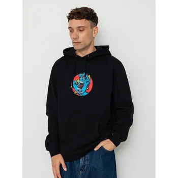 Pánská mikina Santa Cruz Hand Dot Front (black) XXL, černá