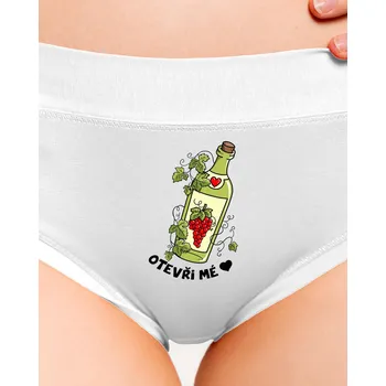 Souprava dámského spodního prádla Bastard Otevři mé srdce dámské kalhotky White