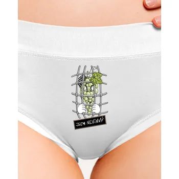 Souprava dámského spodního prádla Bastard Nevinný Hrozen dámské kalhotky White