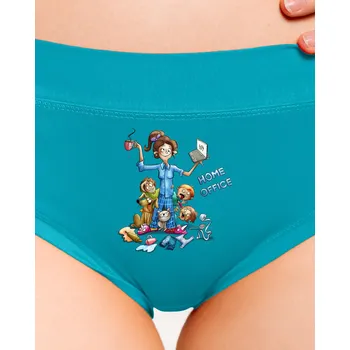 Souprava dámského spodního prádla Bastard Maminčin home office dámské kalhotky Turquoise