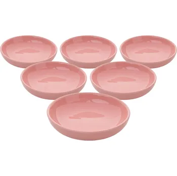 Sada 6 keramických misek Lunis 13 cm, růžová