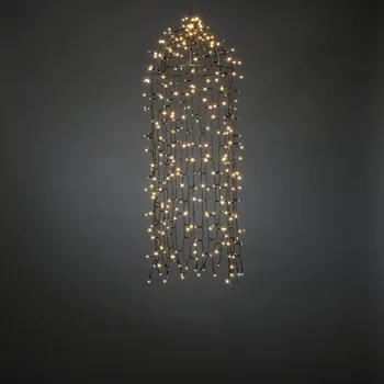 Lampička Konstsmide Christmas LED světelný závěs medúza 2 600K 400 LED 95x30cm - Vzdálenost mezi hořáky po 5,5 cm; délka kabelu zástrčky 1 000 cm černá 400 x 0,015 W LED - Doprava zdarma
