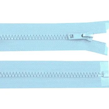 Zip Kostěný zip No 5 délka 45 cm bundový, malé, 183 modrá ledová