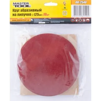 Brusný papír Výsek brusný suchý zip MASTERTOOL 125 mm P400 10 ks 08-2540