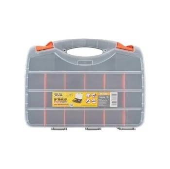 Organizér oboustranný MASTERTOOL s rukojetí 15" 380*290*80 mm 30 přihrádek 79-3130