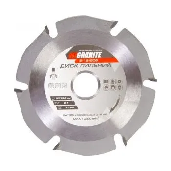 Pilový kotouč Kotouč pilový na řezání dřeva GRANITE zuby z karbidu wolframu 125*22, 2*6Т, 12200 ot./min, 5-12-506