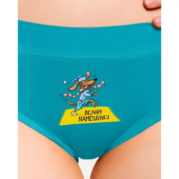 Souprava dámského spodního prádla Bastard Bejvám náměsíčnej dámské kalhotky Turquoise