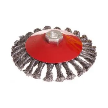 Drátěný kartáč Kartáč kotoučový MASTERTOOL drátěný kruhový - pletený drát Ø 125 mm М14 19-8012