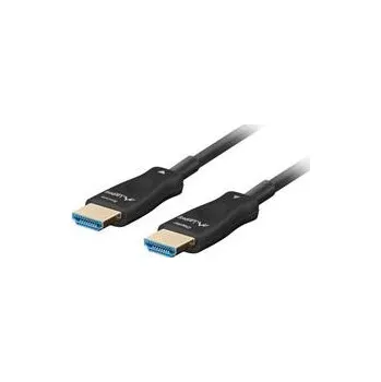 Video kabel LANBERG KABEL HDMI M/M V2.1 40M OPTICKÝ ČERNÝ AOC