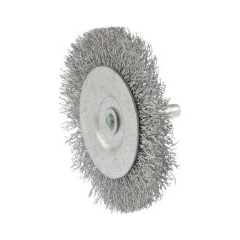 Drátěný kartáč Kartáč kotoučový MASTERTOOL drátěný boční na vrtačku - pletený drát Ø 75 mm 19-9807