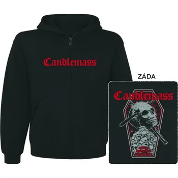 Pánská mikina Candlemass - mikina s kapucí a zipem 1