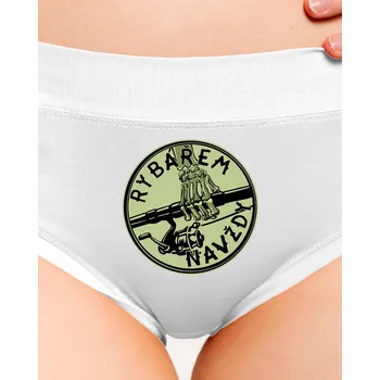 Souprava dámského spodního prádla Bastard Rybářem navždy dámské kalhotky White