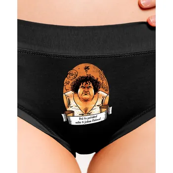 Souprava dámského spodního prádla Bastard B14: Slunce seno jahody dámské kalhotky Black