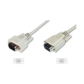 Video kabel Digitus Monitor kabel, VGA, stíněný, béžový AWG28, měď, 1,8m