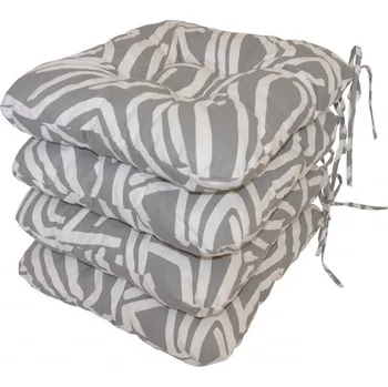 Podsedák Sedák UNI látka šedobílá mozaika set 4 kusy