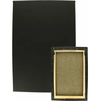 Malířské plátno Černé malířské plátno na rámu 50 x 70 cm