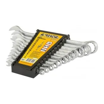Klíč Sada klíčů MASTERTOOL SATIN FINISH očko/otevřeno 12 ks (6-14, 17, 19, 22 mm) 31 CRV 3 DIN3113 71-2112