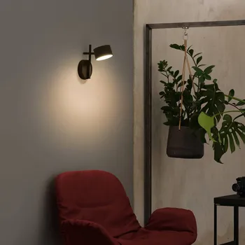Lampička OSRAM LED nástěnné světlo Decor Kyoto, černé, stmívatelné, zástrčka - Nástěnný držák – Ø 11 cm, výška 3 cm; Ø stínidla na lampu 10 cm; délka kabelu 160 cm černá 1 x 12 W LED - Doprava zdarma
