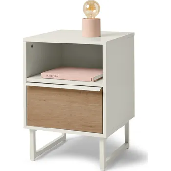 Noční stolek 705166 - Tchibo - Noční stolek »Leeg« s 1 zásuvkou - barva: šedá