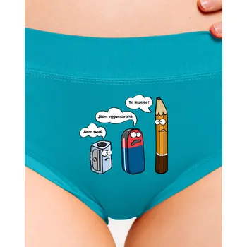 Souprava dámského spodního prádla Bastard To si pište dámské kalhotky Turquoise