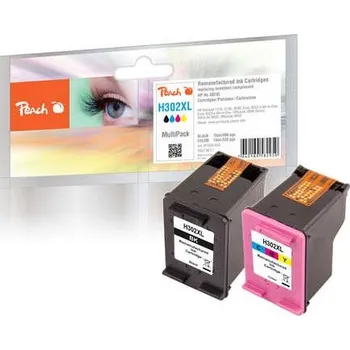 Peach kompatibilní cartridge Multi Pack HP No. 302XL, F6U68AE, F6U67AE, 1x15, 1x14 ml