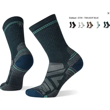 Dámské ponožky Smartwool W Hike LC CRW Hike Twilight blue velikost: 38-41