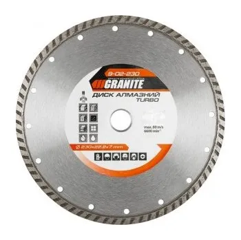 Řezný kotouč Kotouč diamantový GRANITE TURBO 230*2, 8 mm 22-24% 6600 ot./min 9-02-230