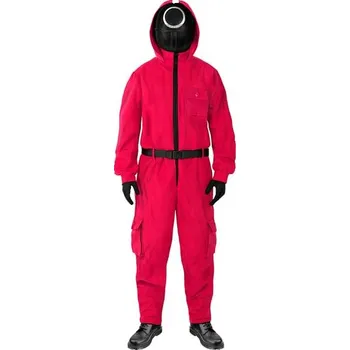 Funiglobal - Kostým a maska se symbolem kruhu Squid Game (Hra na oliheň) - - L-XL