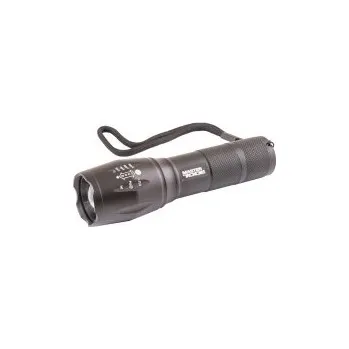 Baterka ruční MASTERTOOL s nastavením zaostření 5 funkcí, 10W CREE XM-L T6 LED, 600L/8000K, 200m, 3xAAA/1x18650, AL 94-081