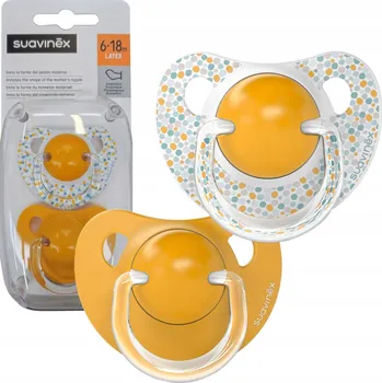 dudlíky Anatomický silikonový Dudlík Suavinex 6 měsíců +
