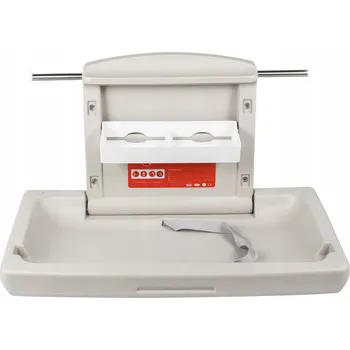 přebalovací pult a komoda SucceBuy Skládací přebalovací pult pro děti 85x57x47CM, šedá barva, HDPE