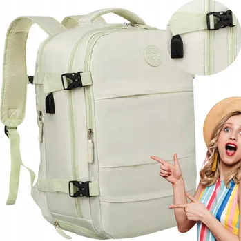 Městský batoh PETERSON PTN 23026 multifunkční cestovní Batoh zelený 40x30x20cm