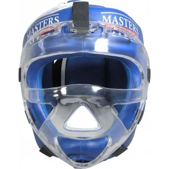Boxerská přilba Masters s maskou KSSPU-M (WAKO APPROVED) 02119891-M02 modrá+S