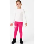 ZATEPLENÉ DĚTSKÉ LEGÍNY - s třpytkami a motýlem WL0935 Velikost: 104, Barva: Růžová